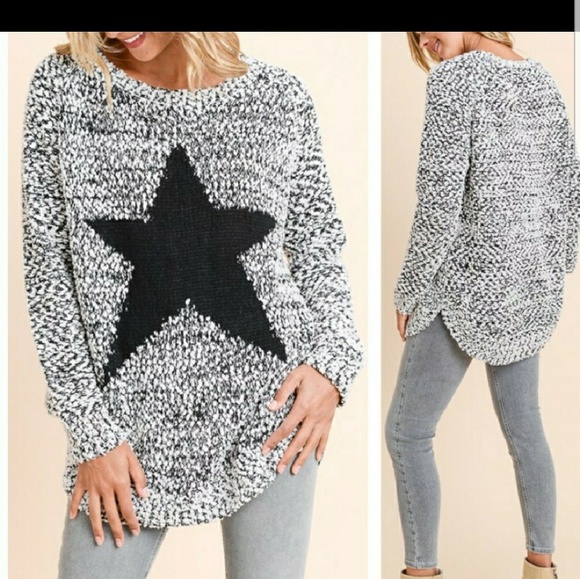 🔥✴SMALL LEFT🔥✴STAR FUZZY SOFT SWEATER✴🎄🔥🔥 - Picture 3 of 4